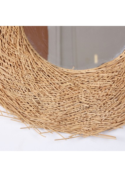 Mylamp Halo Doğal Rattan Ayna 80 cm fırsatları