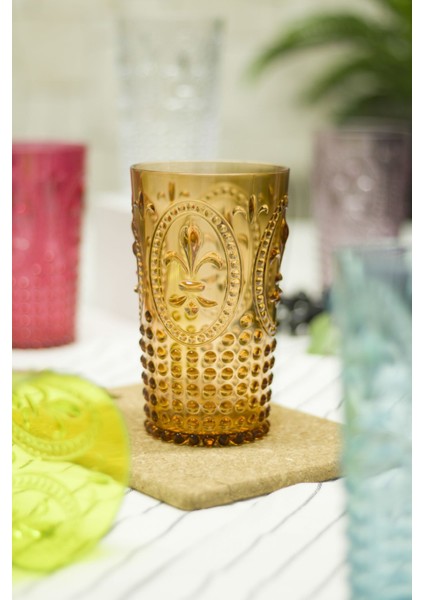 Akrilik Renkli 6'lı Uzun Bardak & Su Meşrubat Bardağı 750 ml ( Büyük Boy & Cam Değildir ) fırsatları