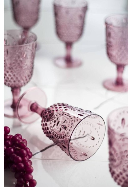 Akrilik Mürdüm Ayaklı Bardak modelleri