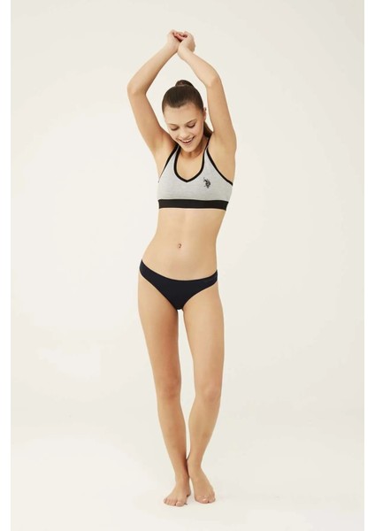 U.S. Polo Assn.Siyah - Beyaz - Ten - Fuşya - Lacivert 5 Li Brazilian Slip 67007 fiyatları