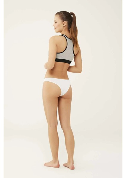 U.S. Polo Assn.Siyah - Beyaz - Ten - Fuşya - Lacivert 5 Li Brazilian Slip 67007