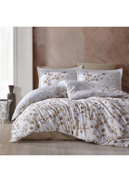 Saten Nevresim Takımı Çift Kişilik Puha V1 Bej fiyatları