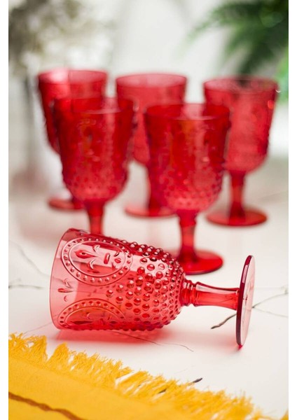 Akrilik Kırmızı Ayaklı Bardak fırsatları