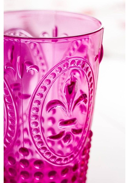 Akrilik Pembe 6 Lı Kısa Bardak modelleri
