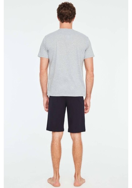 Erkek 3 Lü Pijama Takımı Gri modelleri