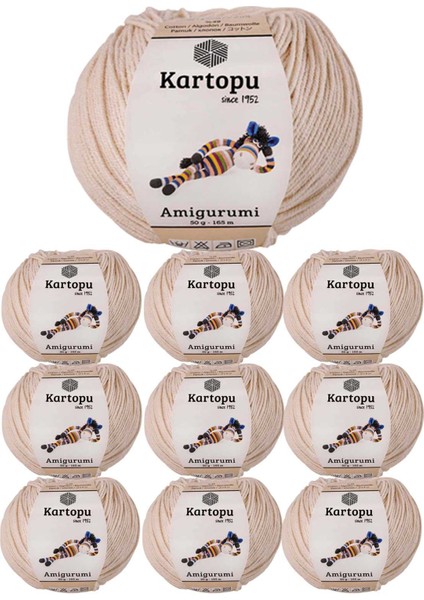 10 Adet Amigurumi El Örgü Ipi 50GR 354