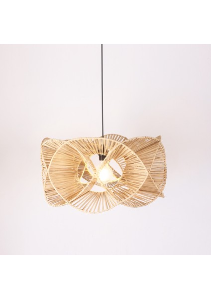 Mylamp Oklid Doğal Rattan 30X60 cm Aydınlatma modelleri
