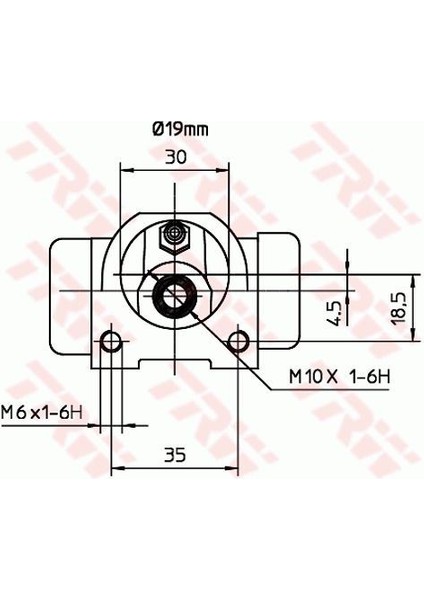 -BWD128 - Fren Silindiri Sağ Sol Tempra 90> Tempra Tıpo Tıpo Ym / Dedra 89>99 Delta 93> 19.00MM