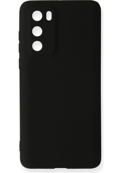 Huawei P40 Kılıf First Silikon - Siyah