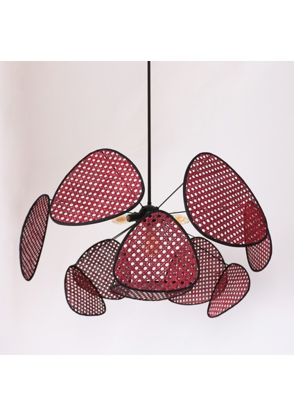 Mylamp Bulut Bordo Doğal Hazeran Avize 75X35 Cm, 9+1 Yaprak ve 3+1 Duylu fiyatları