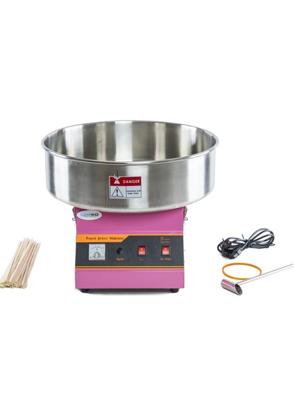 Cemko Pamuk Şeker Makinesi Sanayi Tipi Saatte 1,5 Kilo Kapasiteli