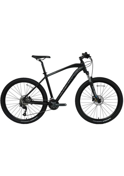 Mtx 7400 Erkek Dağ Bisikleti 48CM Hd 27.5 Jant 27 Vites Mat Siyah Parlak Siyah