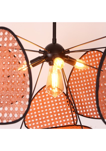 Mylamp Bulut Kiremit Doğal Hazeran Avize 75X35 Cm, 9+1 Yaprak ve 3+1 Duylu fırsatları