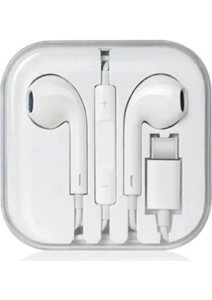 Type-C Kablolu Kulakiçi Kulaklık 3.5 mm Apple Samsung Huawei Xiaomi