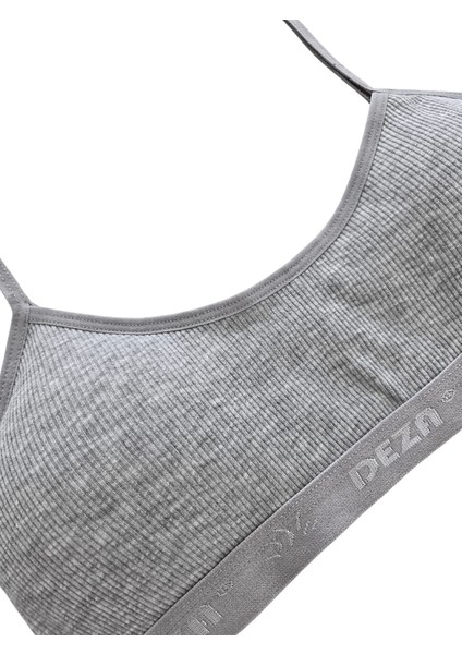 %95 Pamuk Kız Çocuk Ince Askılı Alıştırma Sütyeni 3lü Set | Yarım Atlet