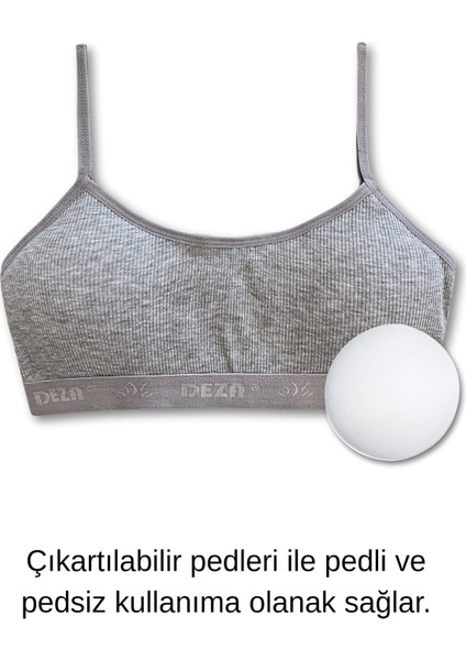 %95 Pamuk Kız Çocuk Ince Askılı Alıştırma Sütyeni 4lü Set | Yarım Atlet fiyatları