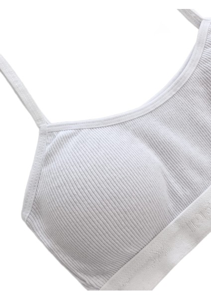%95 Pamuk Kız Çocuk Ince Askılı Alıştırma Sütyeni 4lü Set | Yarım Atlet fırsatları