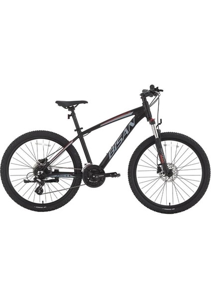 Mtx 7300 Erkek Dağ Bisikleti 39.5 cm Hd 26 Jant 24 Vites Mat Siyah Gri
