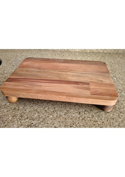 Dikdörtgen Sunum/kesme Tahtası - 30 x 19 cm - Kayın Ağacı