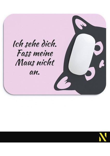 Pembe Renkli Sevimli Kedi Desenli Ergonomik Mouse Pad - 23 cm x 19 cm - Kaydırmaz Taban Ev ve Ofis Kullanımı Için Ideal Fare Altlığı Mousepad fırsatları