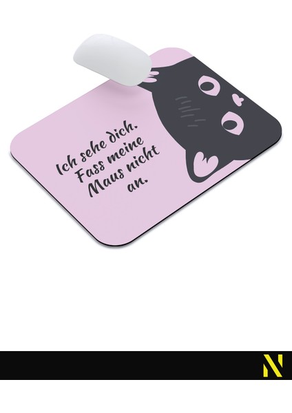 Pembe Renkli Sevimli Kedi Desenli Ergonomik Mouse Pad - 23 cm x 19 cm - Kaydırmaz Taban Ev ve Ofis Kullanımı Için Ideal Fare Altlığı Mousepad indirimleri