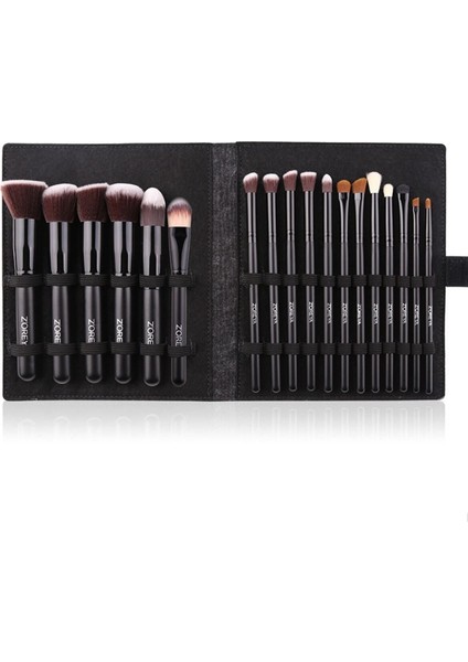 18 Parça Professional Kabuki Fırça Seti Keçe Makyaj Çantası fırsatları
