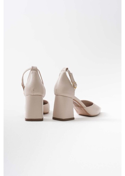Doren Bej Cilt Kadın Topuklu Ayakkabı fiyatları