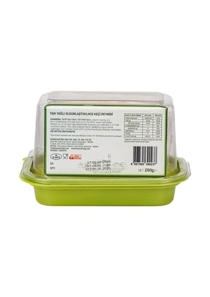 Klasik Keçi Peyniri Tam Yağlı Olgunlaştırılmış (250GR) fiyatları