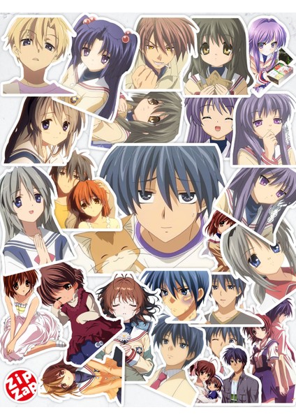 Clannad: After Story Anime Telefon Laptop Bullet Journal Yapışkanlı Folyo Sticker Paketi