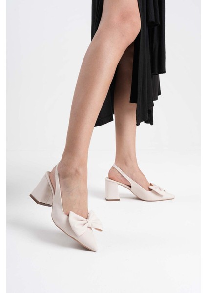 Candy Bej Kadın Topuklu Ayakkabı indirimleri
