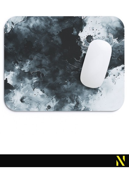 Siyah Beyaz Renkli Desenli Ergonomik Mouse Pad - 23 cm x 19 cm - Kaydırmaz Taban Ev ve Ofis Kullanımı Için Ideal Fare Altlığı Mousepad fırsatları