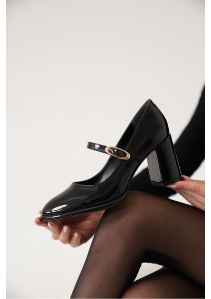 Alis Siyah Kadın Topuklu Ayakkabı