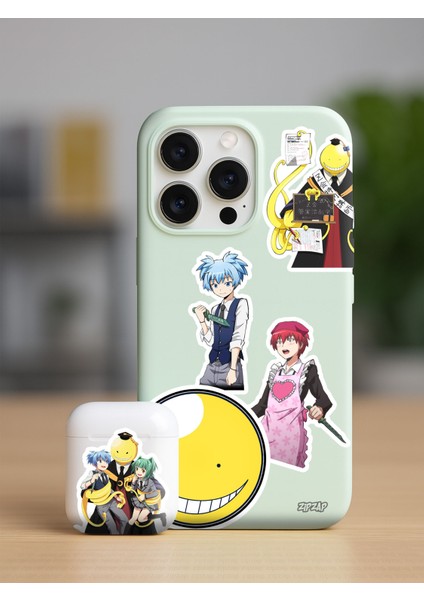 Assassination Classroom (Ansatsu Kyoushitsu) Anime Telefon Laptop Bullet Journal Yapışkanlı Folyo Sticker Paketi fiyatları