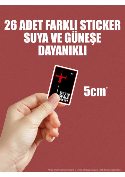 Cowboy Bebop Anime Telefon Laptop Bullet Journal Yapışkanlı Folyo Sticker Paketi indirimleri