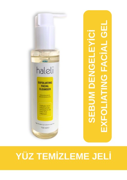 Sebum Dengeleyici Yüz Temizleme Jeli Exfoliating Cleanser