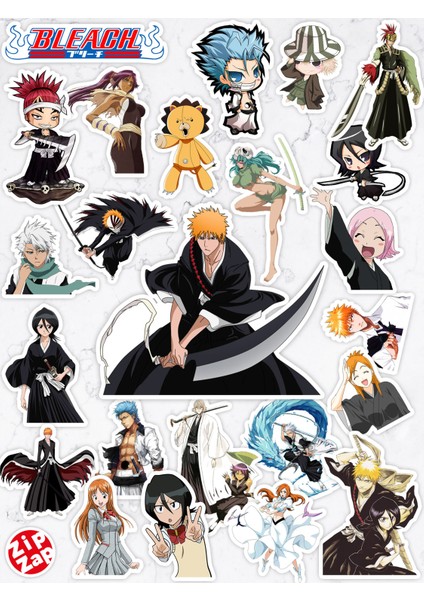 Bleach Anime Telefon Laptop Bullet Journal Yapışkanlı Folyo Sticker Paketi