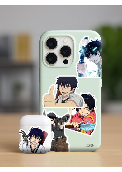 Ao No Exorcist (Blue Exorcist) Anime Telefon Laptop Bullet Journal Yapışkanlı Folyo Sticker Paketi fiyatları