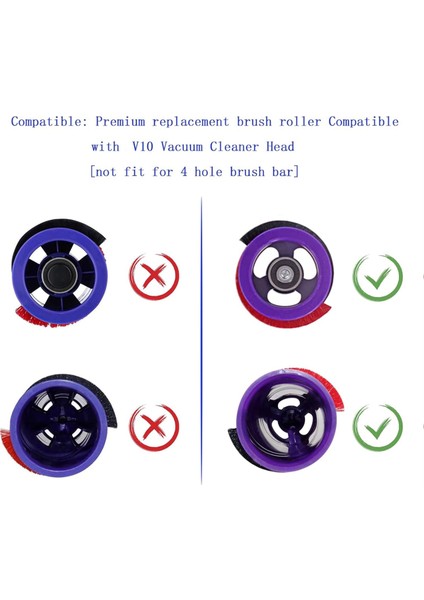 V10 Elektrikli Süpürge Doğrudan Tahrikli Elektrikli Zemin Parçası 969331-01 Için Silindir Fırça Rulo Çubuğu Değişimi (Yurt Dışından) fırsatları