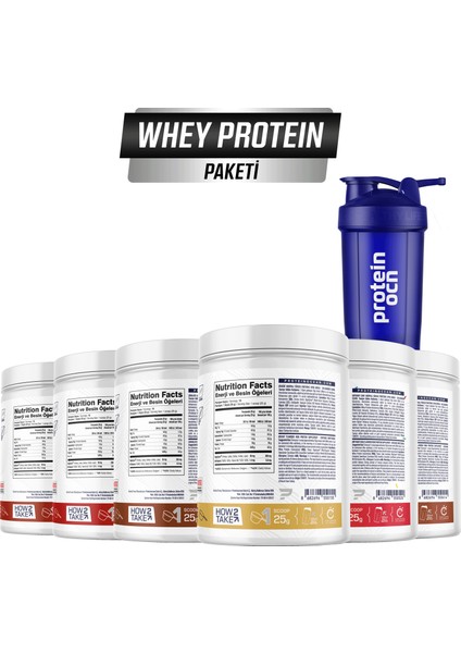 Whey Protein Paketi - 6'lı Paket - 400 gr x 6 Adet fiyatları