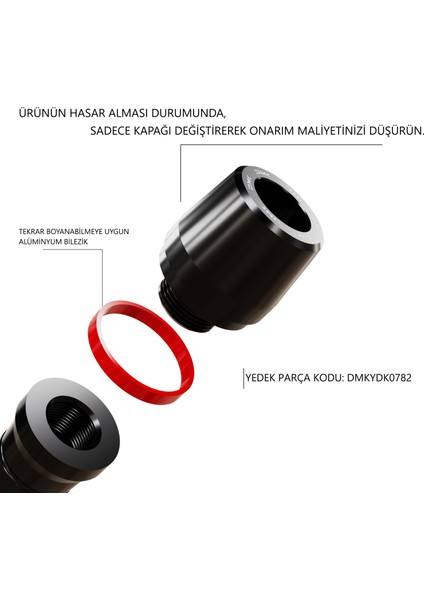 Dmk - Honda Cbr 600RR Uyumlu Grenaj Koruma Takozu (2005-2012) (Kırmızı) fiyatları