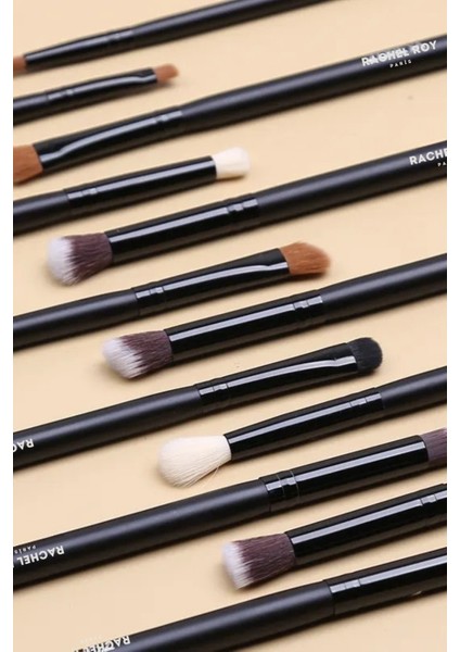 Siyah Kabuki Makyaj Fırça Seti 18 Li modelleri