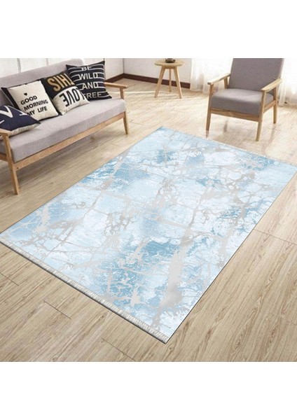 Modern Halı Makinede Yıkanabilir Kilim Kaymaz Tabanlı Yolluk Dot Tabanlı Halı 1066B
