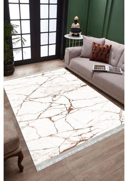 Kahverengi Mermer Desenli Halı Yıkanabilir Yolluk Kaymaz Tabanlı Kilim Dot Tabanlı Halı 1016D fiyatları