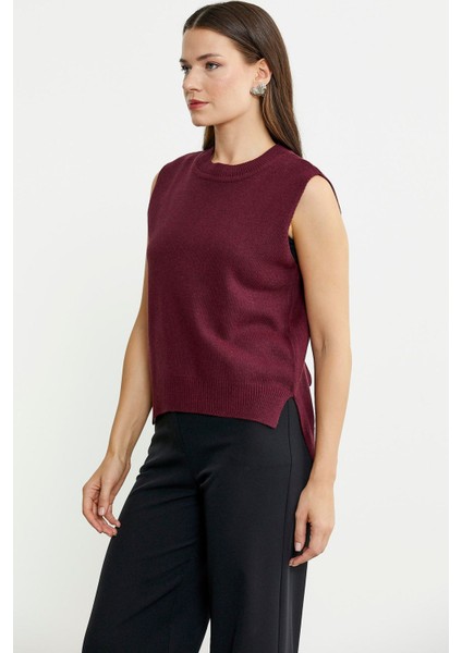 Arkası Açık Bağlamalı Yünlü Triko Süveter - Güneş fırsatları