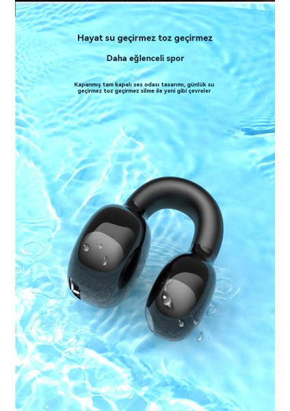 Kulak Klipsi Kablosuz Bluetooth Kulaklık 5.3 Hıfı Mini Kulaklık-Beyaz (Yurt Dışından) indirimleri