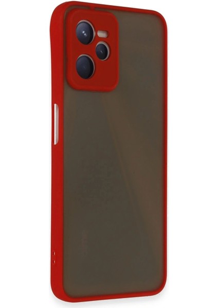 Realme C35 Kılıf Montreal Silikon Kapak - Kırmızı fiyatları
