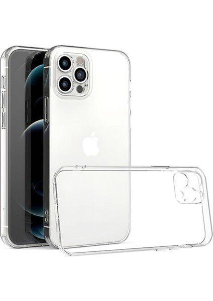 Sunix Iphone 12 Promax Uyumlu Tıplaı Silikon Şeffaf Kılıf A+++ Kalite