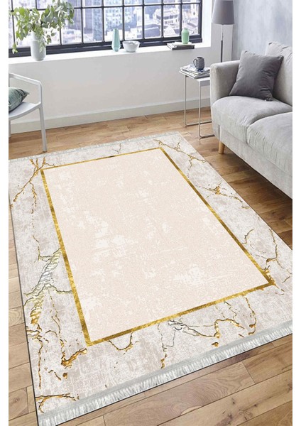 Dekoratif Halı Makinede Yıkanabilir Kilim Kaymaz Tabanlı Yolluk Dot Tabanlı Halı 1067A modelleri