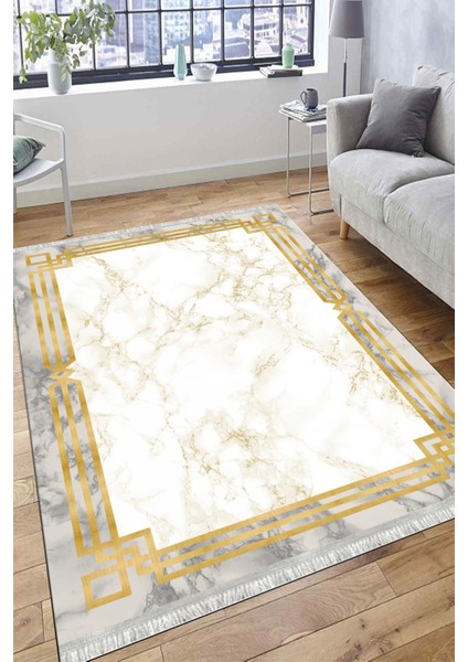 Dekoratif Modern Kilim Makinede Yıkanabilir Kaymaz Tabanlı Yolluk Dot Tabanlı Halı 1085A modelleri