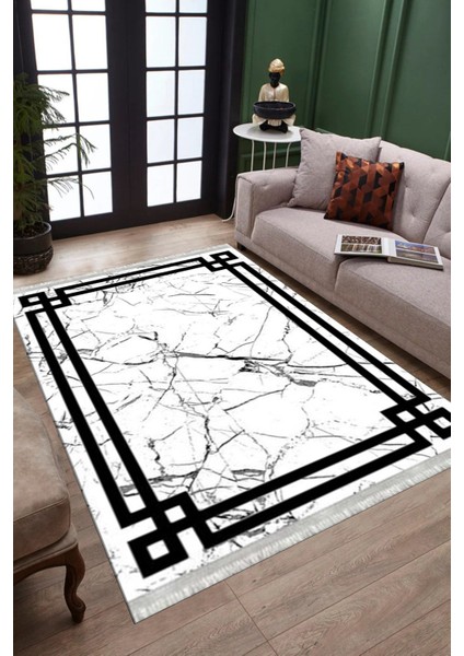 Siyah Şeritli Kolay Süpürülebilir Kilim Yıkanabilir Kaymaz Tabanlı Kilim Dot Tabanlı Halı 1055C fiyatları